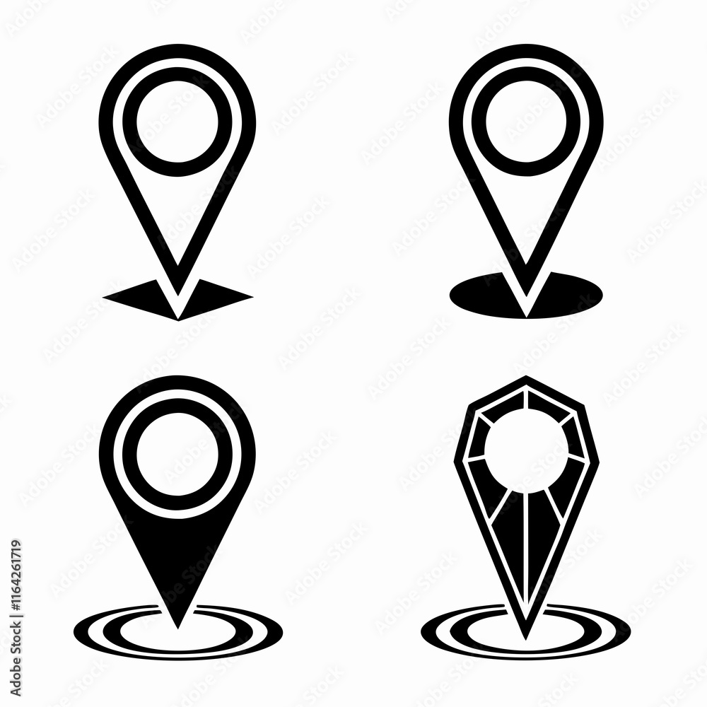 Versatile Location Pin Vector Design Bundle. Versatile Location Pin Vector Design Bundle.