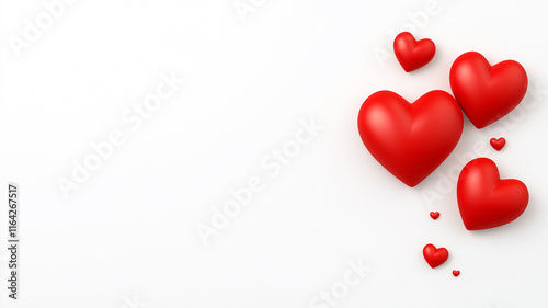Red love hearts