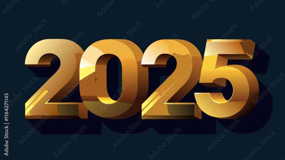 Happy New 2025 Year! Vector Holiday Illustration of Festive Celebrations and New Year's Eve Happy New 2025 Year! Vector Holiday Illustration of Festive Celebrations and New Year's Eve