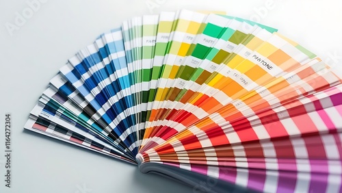 Open Pantone sample colors catalogue.