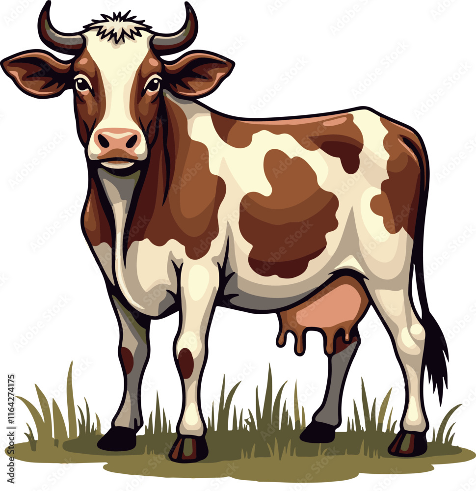 Fototapeta premium Cow in the pasture