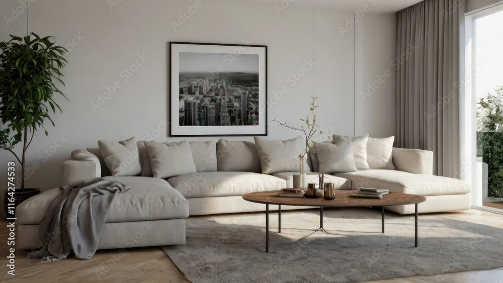 light white living room with green plants light white living room with green plants