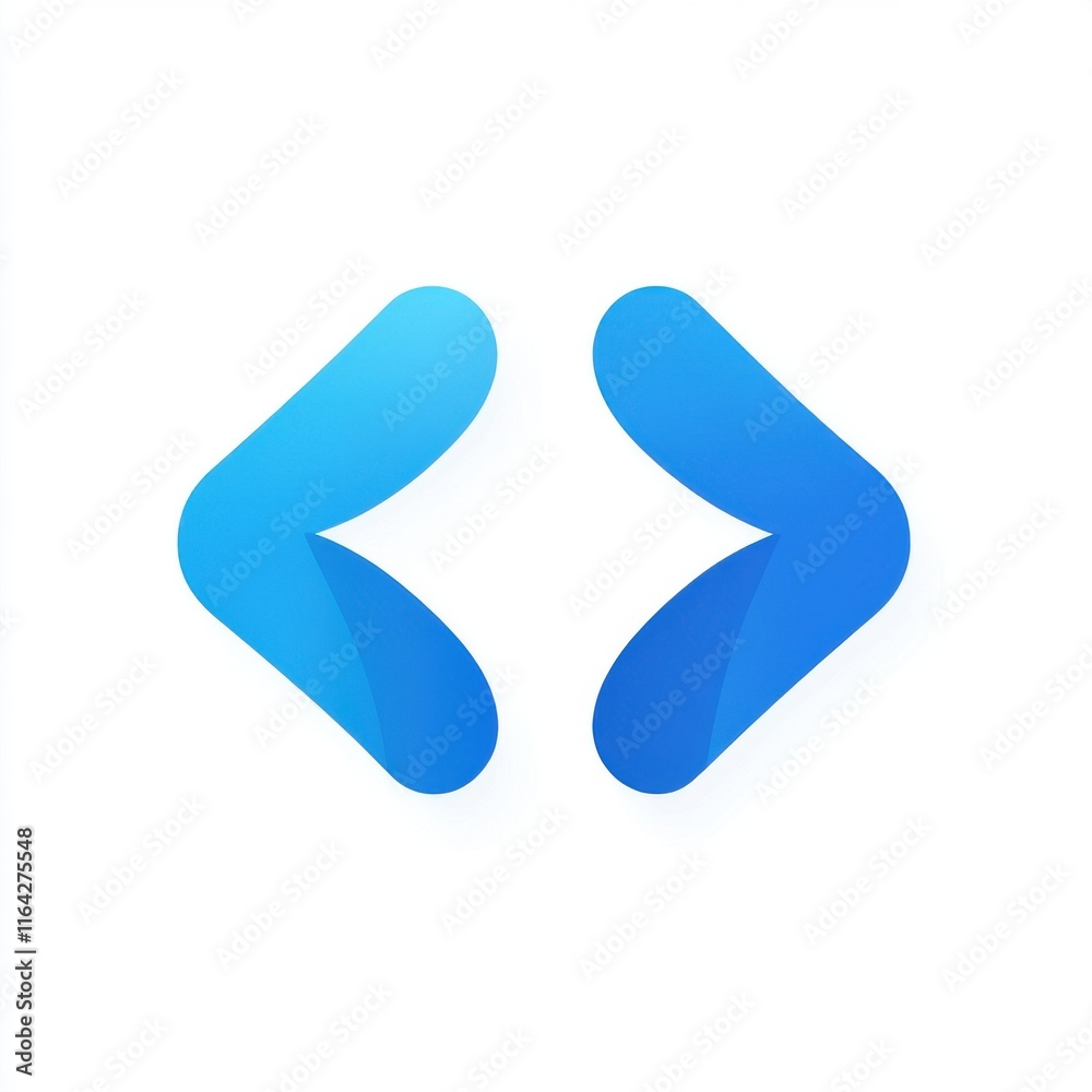 Abstract blue logo design featuring dynamic shapes and curves. Abstract blue logo design featuring dynamic shapes and curves.