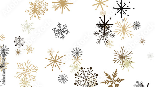 The winter background, falling snowflakes
