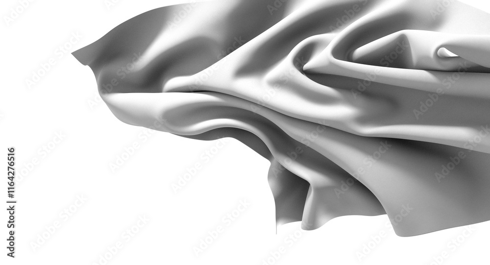 Fototapeta premium White Fabric Drape