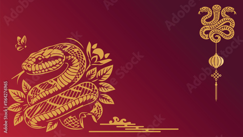 Chinese new year decoration background