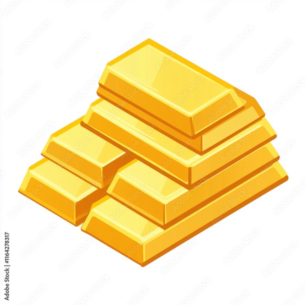 A shiny stack of gold bars representing wealth and prosperity. A shiny stack of gold bars representing wealth and prosperity.