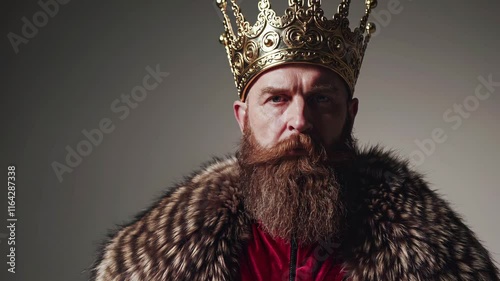 Regal Portraits of Bearded Kings photo