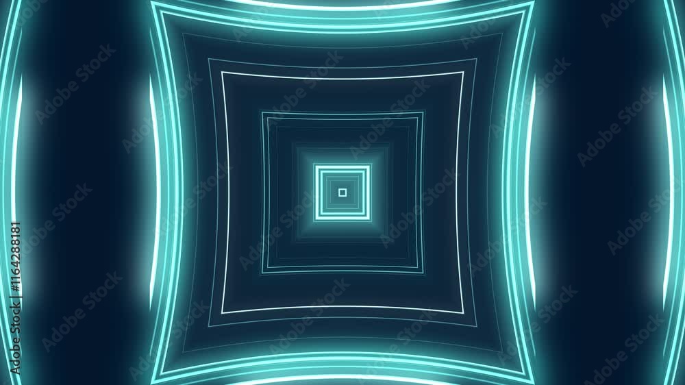 Blue Digital Sci-Fi Tunnel Background Blue Digital Sci-Fi Tunnel Background
