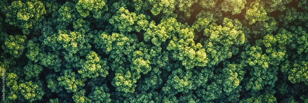 Aerial View of a Lush Green Forest Canopy Aerial View of a Lush Green Forest Canopy