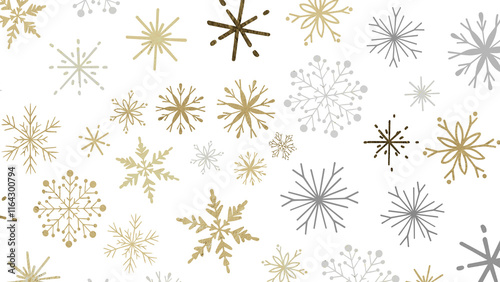 Snowflakes Falling On Snow - Winter Banner