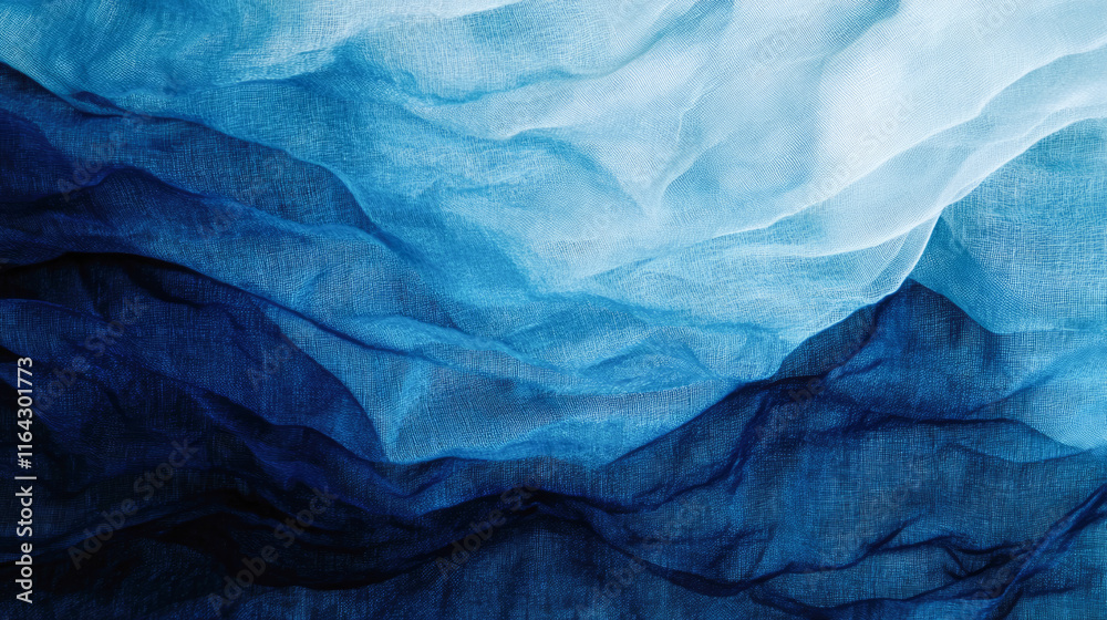 custom made wallpaper toronto digitalAbstract blue fabric texture with waves and folds