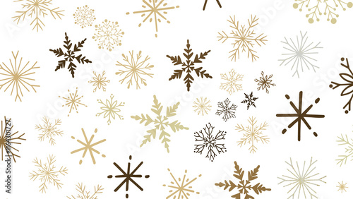 Snowflake Bliss: Striking 3D Illustration Showcasing Falling Holiday Snowflakes