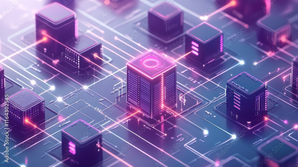 Futuristic city network, digital infrastructure, interconnected buildings. Futuristic city network, digital infrastructure, interconnected buildings.