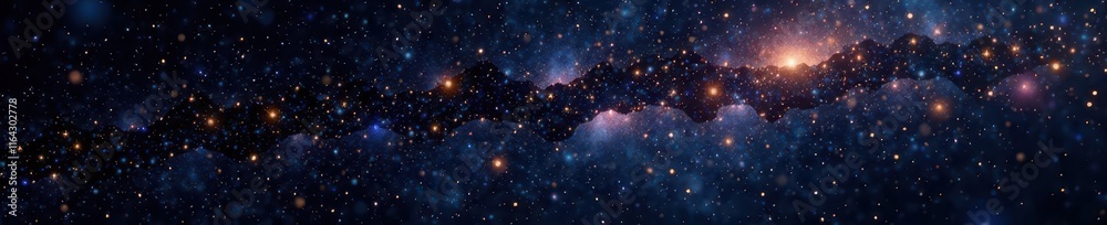 Obraz premium Millions of shimmering stars against a deep black backdrop , cosmic, astrophotography