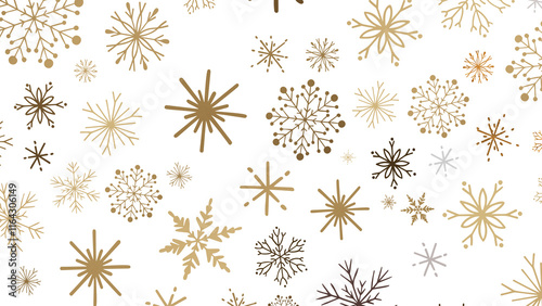 Christmas background design of snowflake and snow falling in the winter 3d illustration