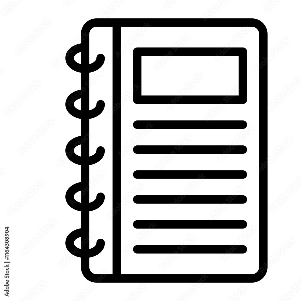 Journal Vector Line Icon Design Journal Vector Line Icon Design