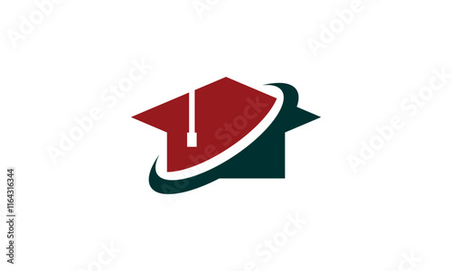 a scholarship themed graphic image, white background. vector graphic base.