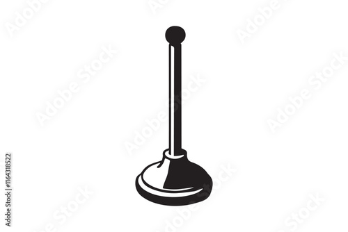 simple and unobtrusive baby duck vector silhouette illustration isolated in white background
