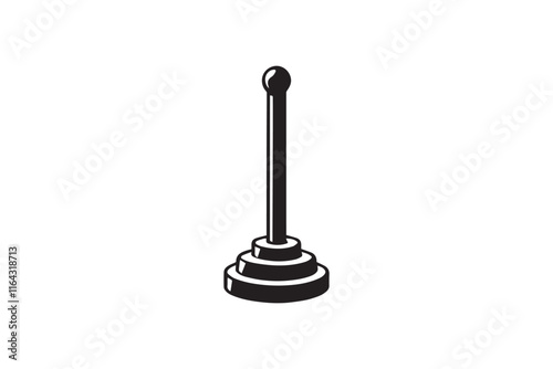 simple and unobtrusive baby duck vector silhouette illustration isolated in white background
