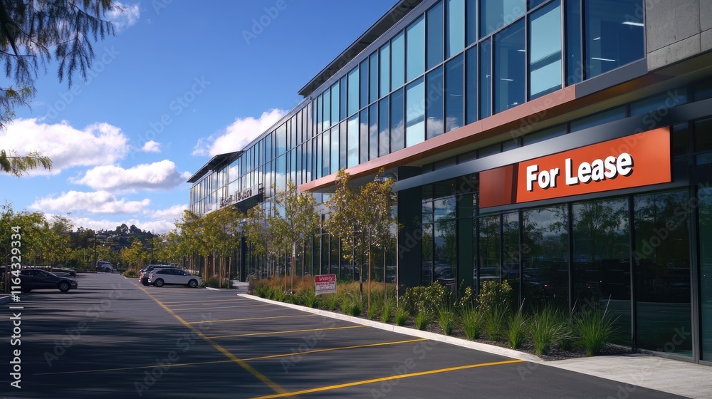 Modern office building for lease, ample parking. Modern office building for lease, ample parking.