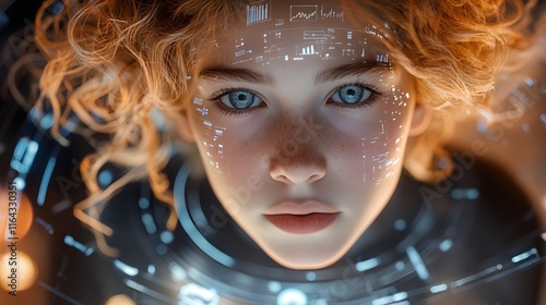 Futuristic Girl: A Vision of Tomorrow's Technology
