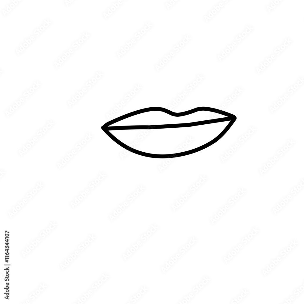 Lips Line Icon Lips Line Icon