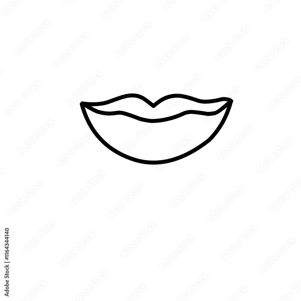 Lips Line Icon Lips Line Icon