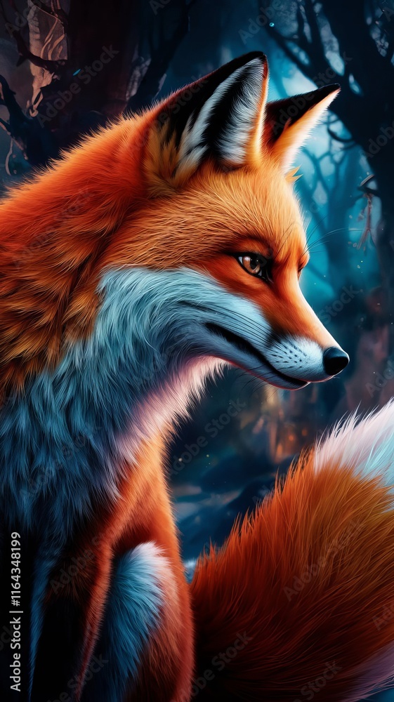 Obraz premium red fox vulpes