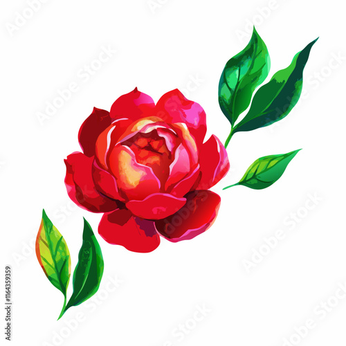 Watercolor Spring Floral vector illustration (2)