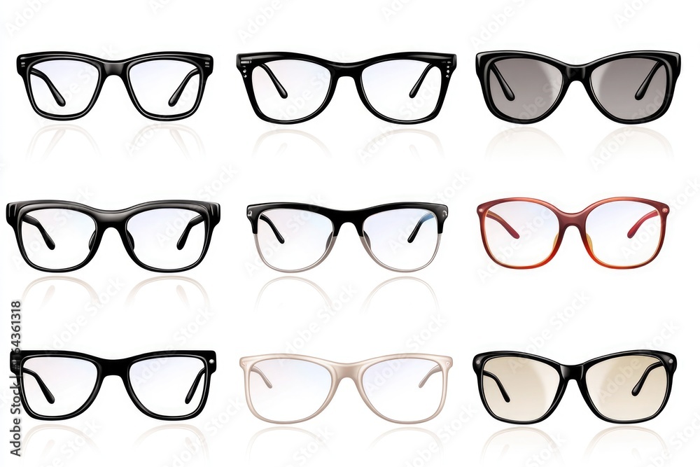 A collection of six unique glasses with different colors and styles A collection of six unique glasses with different colors and styles