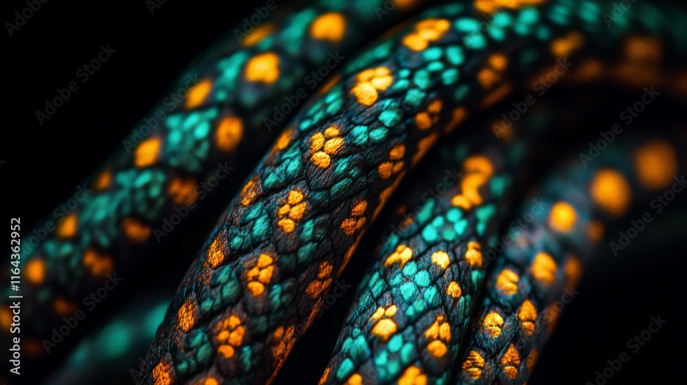 Textured Rope Macro. A detailed macro photograph of a rope with a complex texture and vibrant colors. Textured Rope Macro. A detailed macro photograph of a rope with a complex texture and vibrant colors.
