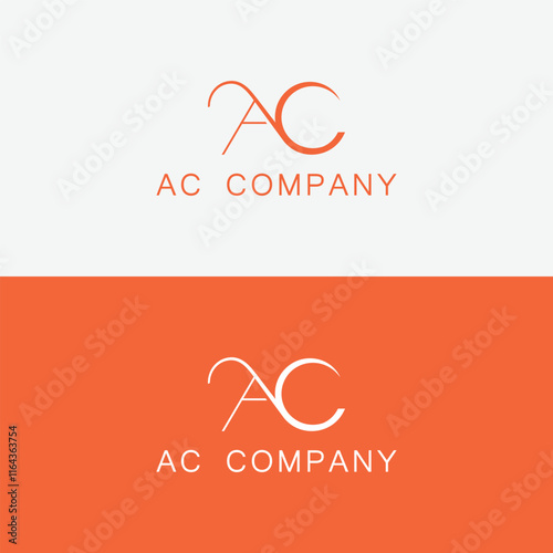 Initial Letter AC Logo Design Vector. CA,AC ,C ,A Abstract letters Logo Monogram.