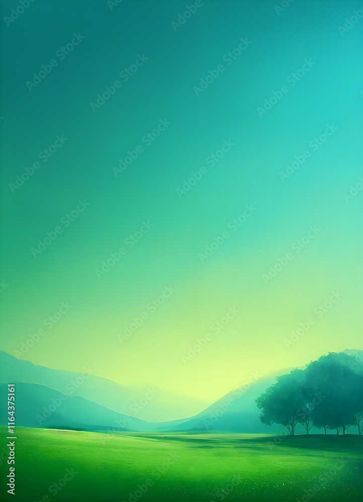 Obraz premium landscape with field and sky wallpaper