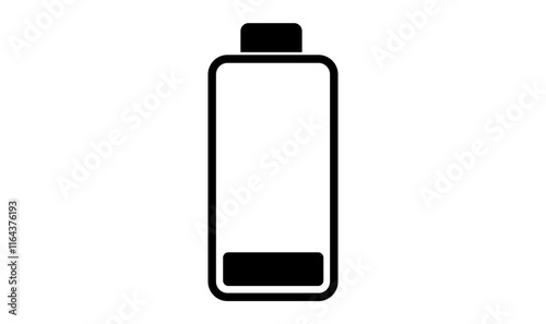mobile phone low battery 10 percent charge battery transparent icon 