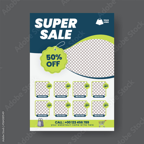 a4 size print flyer or poster template for Products sale promotion and super market sale offer poster template, black Friday sale offer  leaflet design suitable for grocery sale flyer or poster design