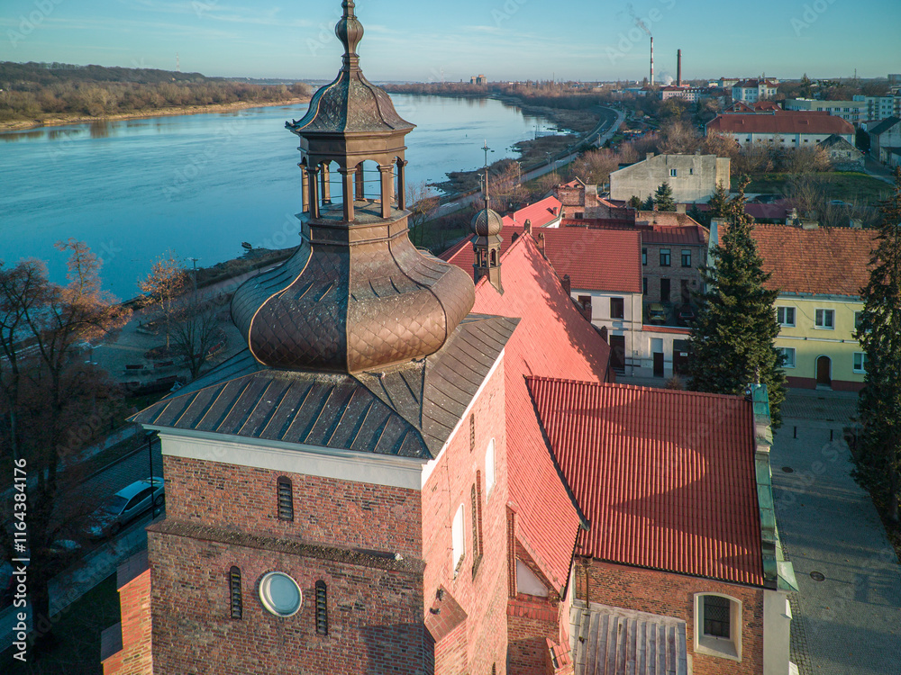 City of Wloclawek on the Vistula River, Poland.