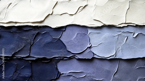 Abstract Textured Paint Palette White Blue Shades