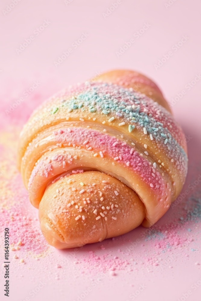 custom made wallpaper toronto digitalthere is a pastry with sprinkles on a pink surface