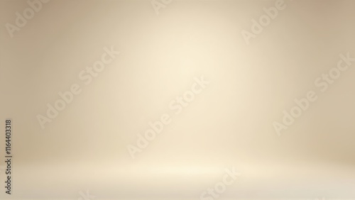Elegant Beige Gradient Background with Subtle Center Highlight with copy space