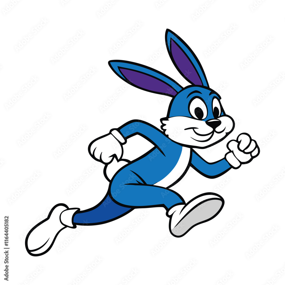 A sleek, dynamic rabbit mascot logo vector, showcasing a fast-running pose with sharp lines, energetic motion trails, and bold colors, perfect for sports or speed-related brands. A sleek, dynamic rabbit mascot logo vector, showcasing a fast-running pose with sharp lines, energetic motion trails, and bold colors, perfect for sports or speed-related brands.