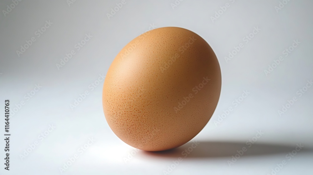 A wooden egg sits on a white surface A wooden egg sits on a white surface