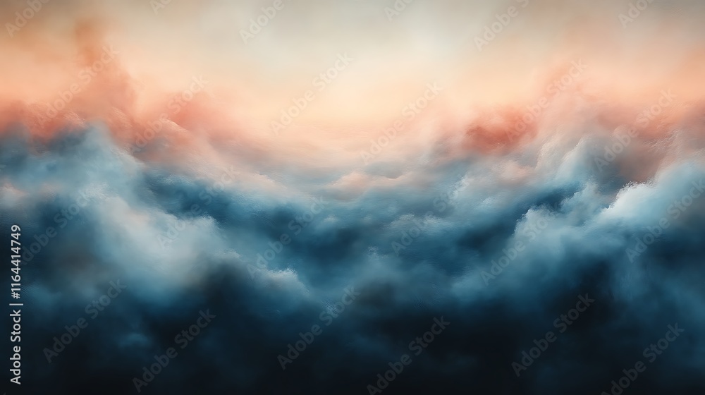 Abstract Cloudscape Artistic Rendering of a Dreamlike Landscape Abstract Cloudscape Artistic Rendering of a Dreamlike Landscape