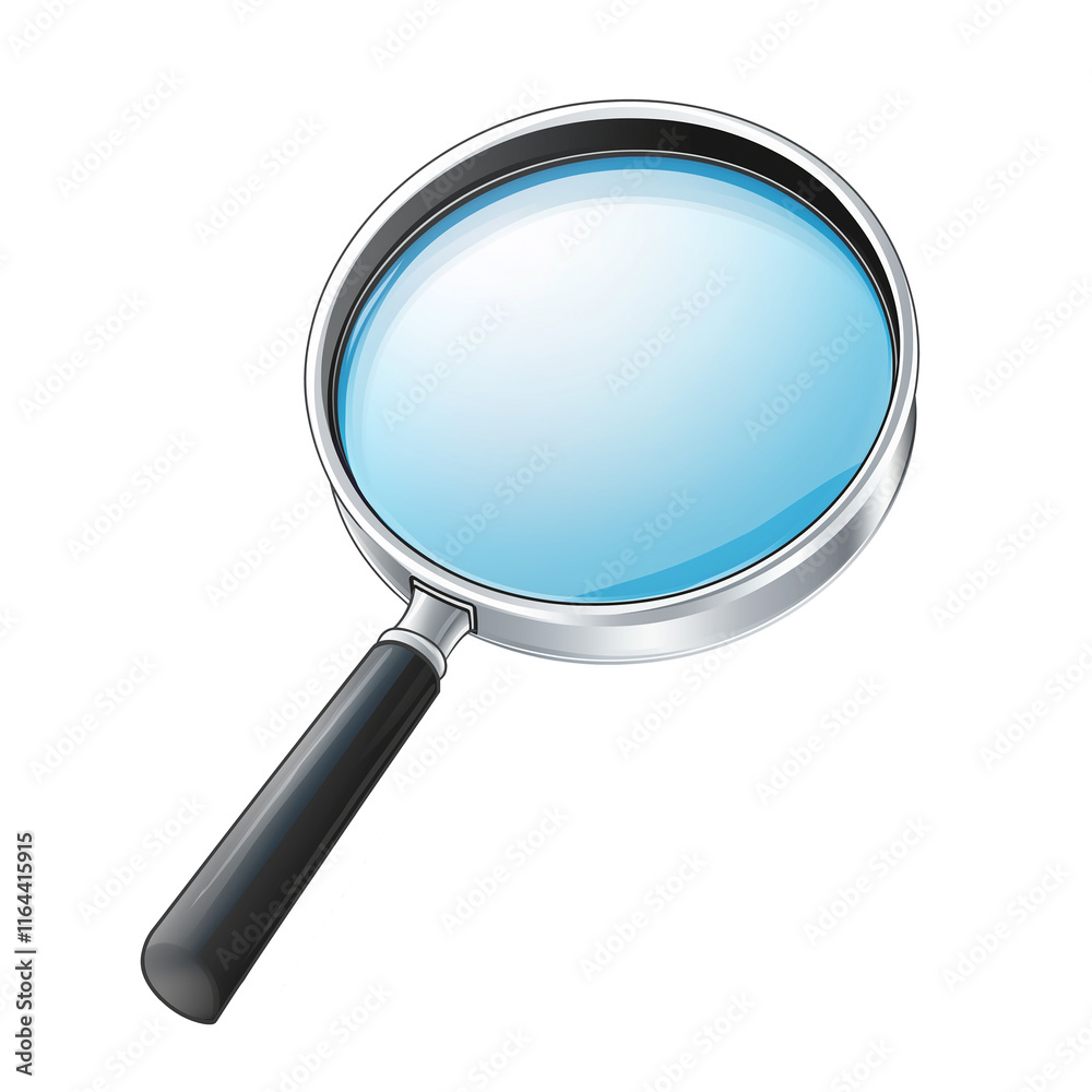Magnifying glass showing empty copy space for searching and discovering Magnifying glass showing empty copy space for searching and discovering