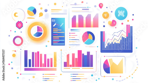 Modern business concept luxury abstract background with various financial and graphical elements, geometric lines covered business background, abstract background of business with modern lines.