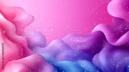 Abstract Pink Purple Blue Wave Background Design