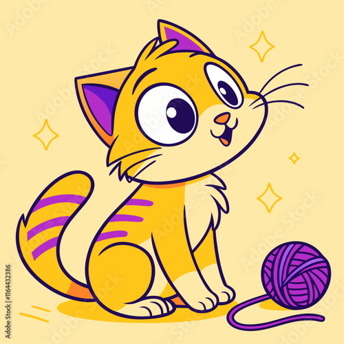 Cat design on children's t-shirts