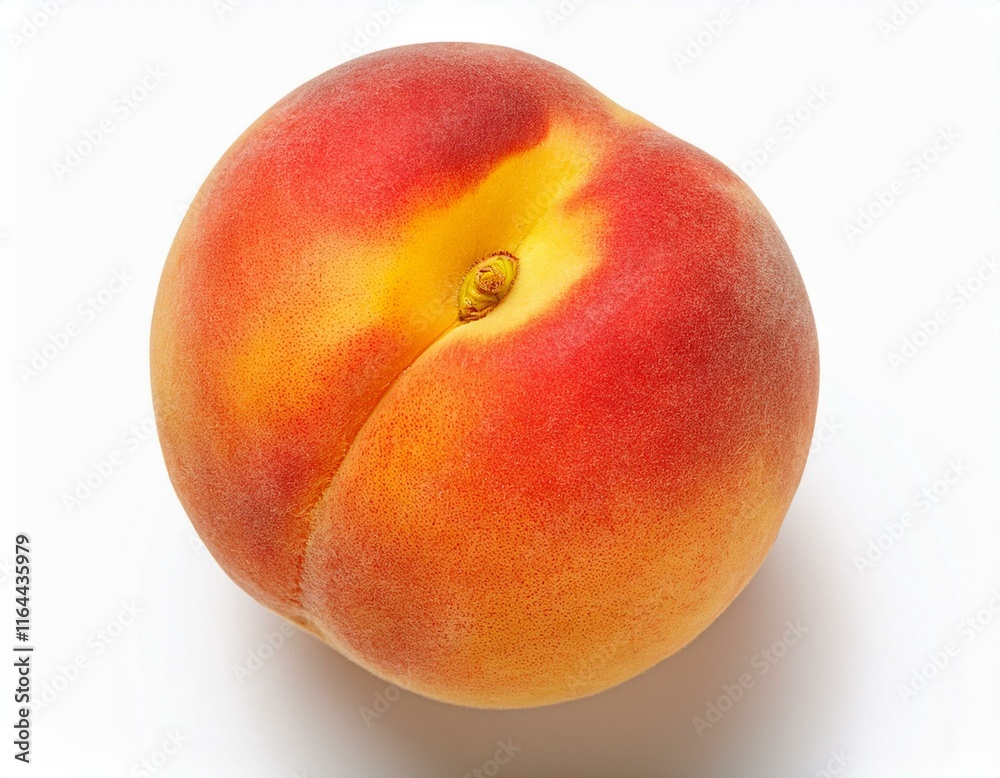 Fresh Peach Isolated on White Background Fresh Peach Isolated on White Background