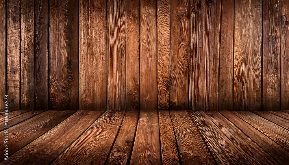 Naklejka premium Dark brown wooden plank background, wallpaper. Old grunge dark textured wooden background,The surface of the old brown wood texture, top view brown pine wood paneling. 