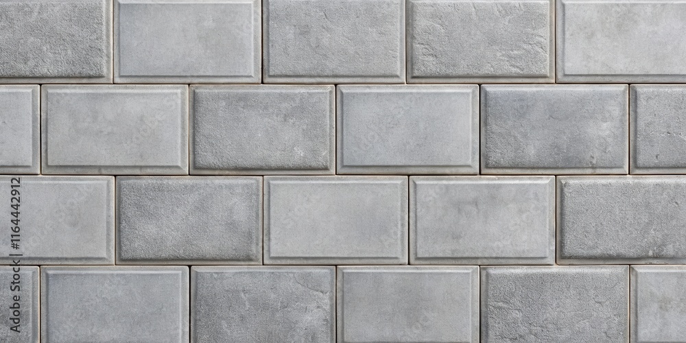 Fototapeta premium A Seamless Texture of Gray Rectangular Paving Stones for Architectural Designs